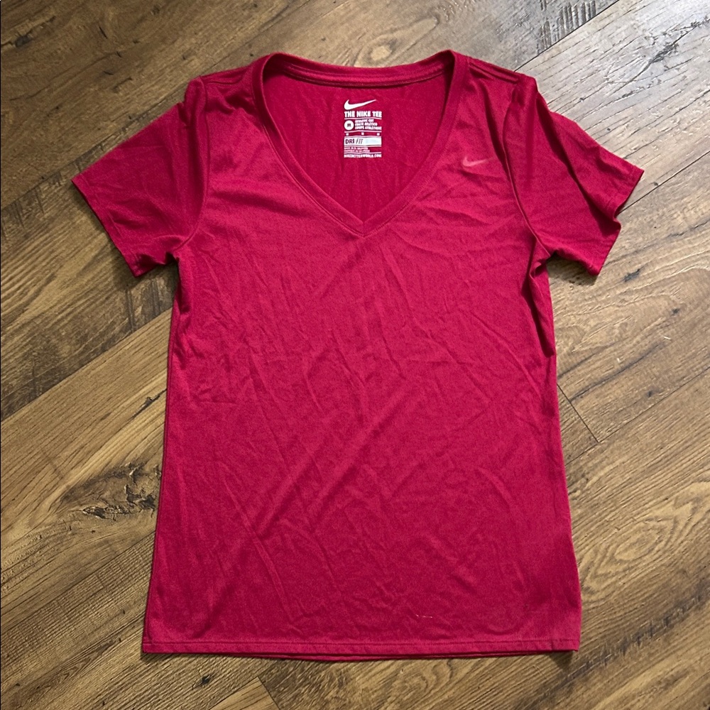 Nike Women's Crimson V-Neck Tee